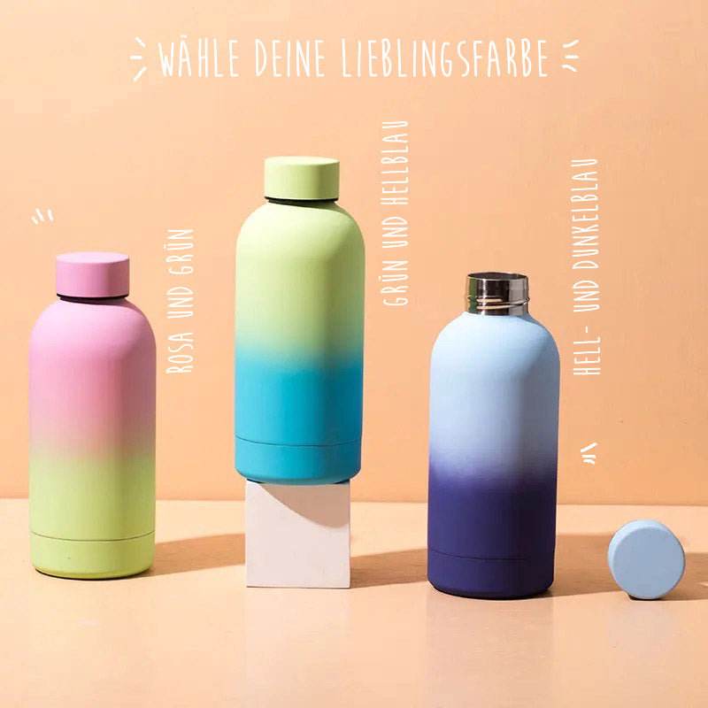 Trinkflasche aus Stahl, Schulstart, Schulflasche